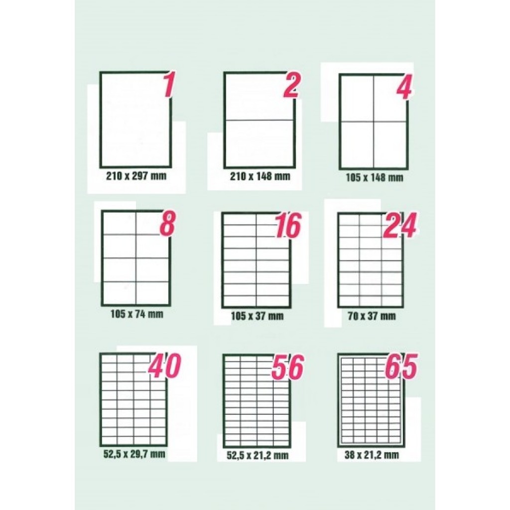 Etichete autocolante A4